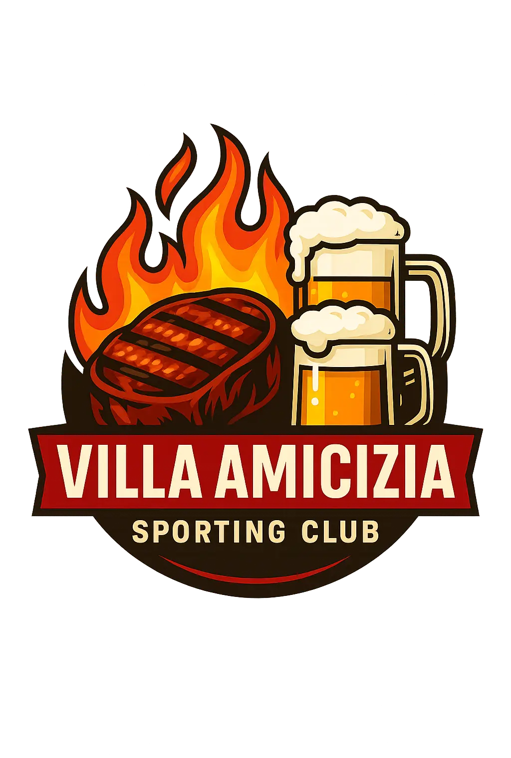 Logo Villa Amicizia dedicato a grigliate ed eventi